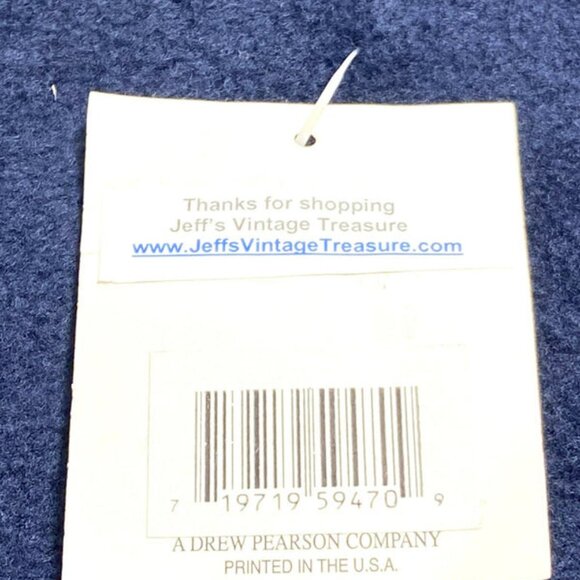 University of Michigan Vintage Late '90s NCAA Fleece NOS Santa Hat w/Bell - Picture 4 of 5